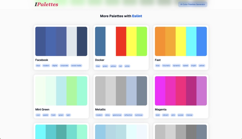 IPalettes - The Ultimate AI Color Palettes Generator – screenshot 5