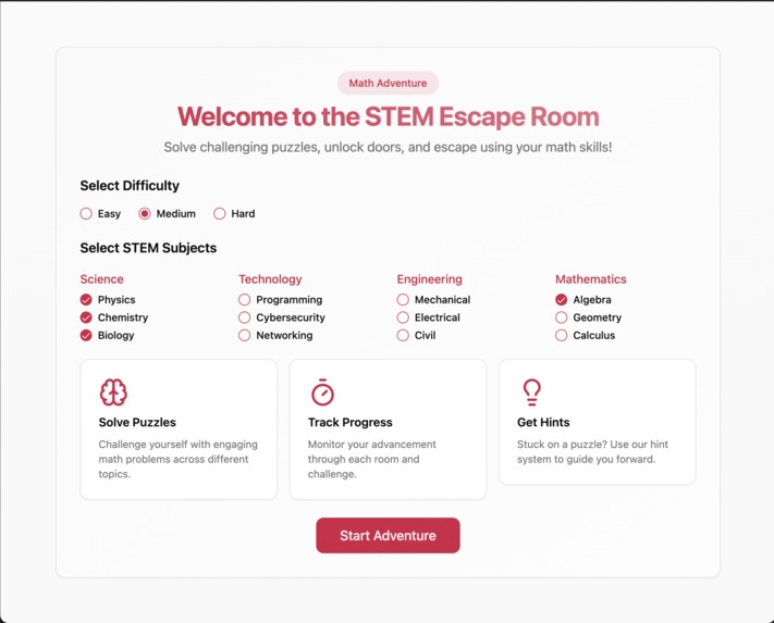 Math Quest Escape Room – screenshot 1
