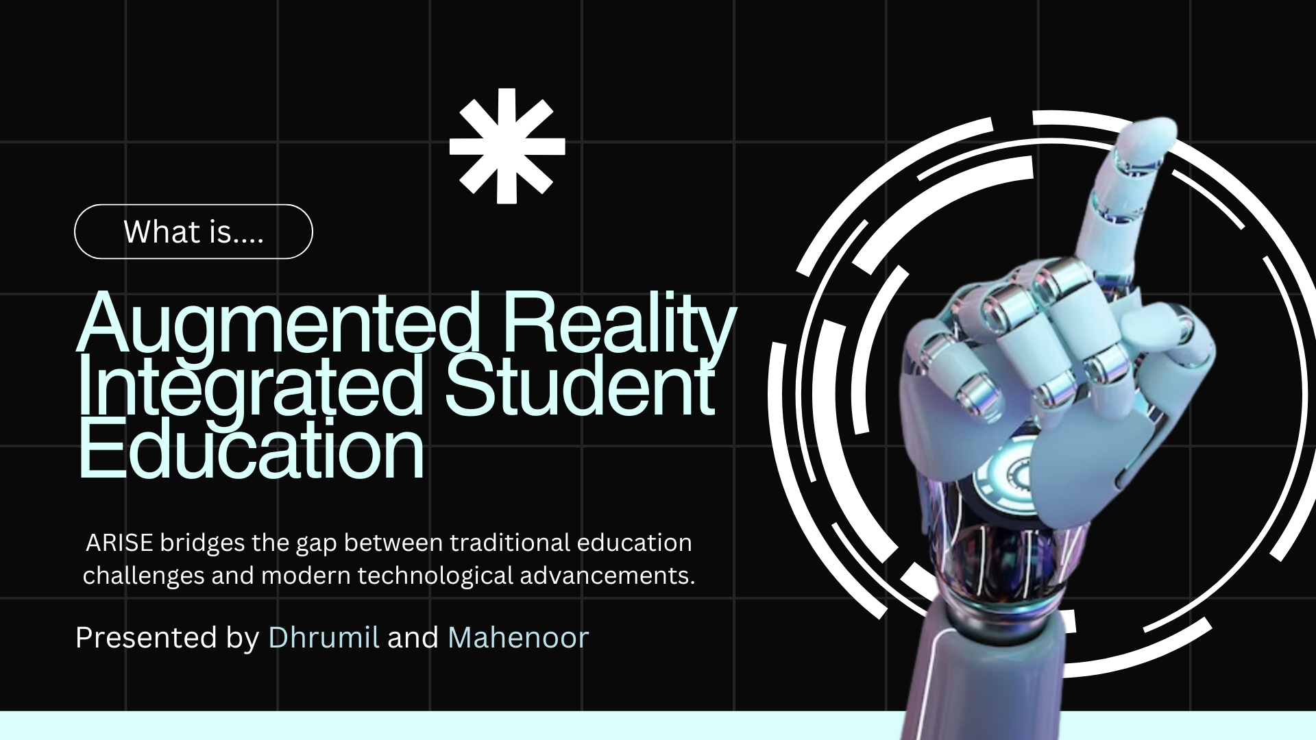 ARISE: Augmented Reality Integrated Student Education | Devpost