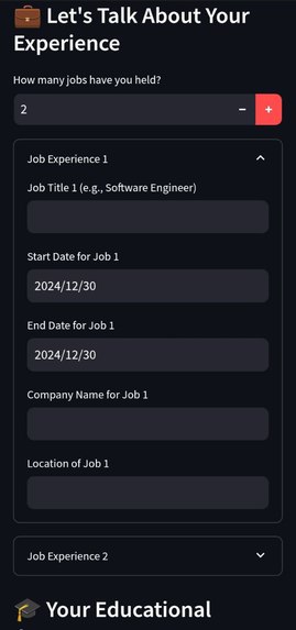 AI-Driven Resume Builder for Empowering Women – screenshot 4