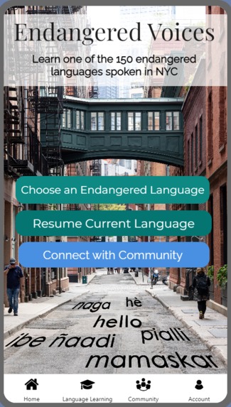 Endangered Voices, a learning app for endangered languages – screenshot 2