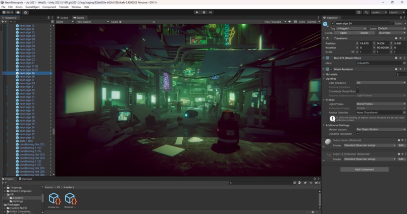 NeonDroids Cyberpunk Street Live AI-agents Amazon Q Devs – screenshot 6