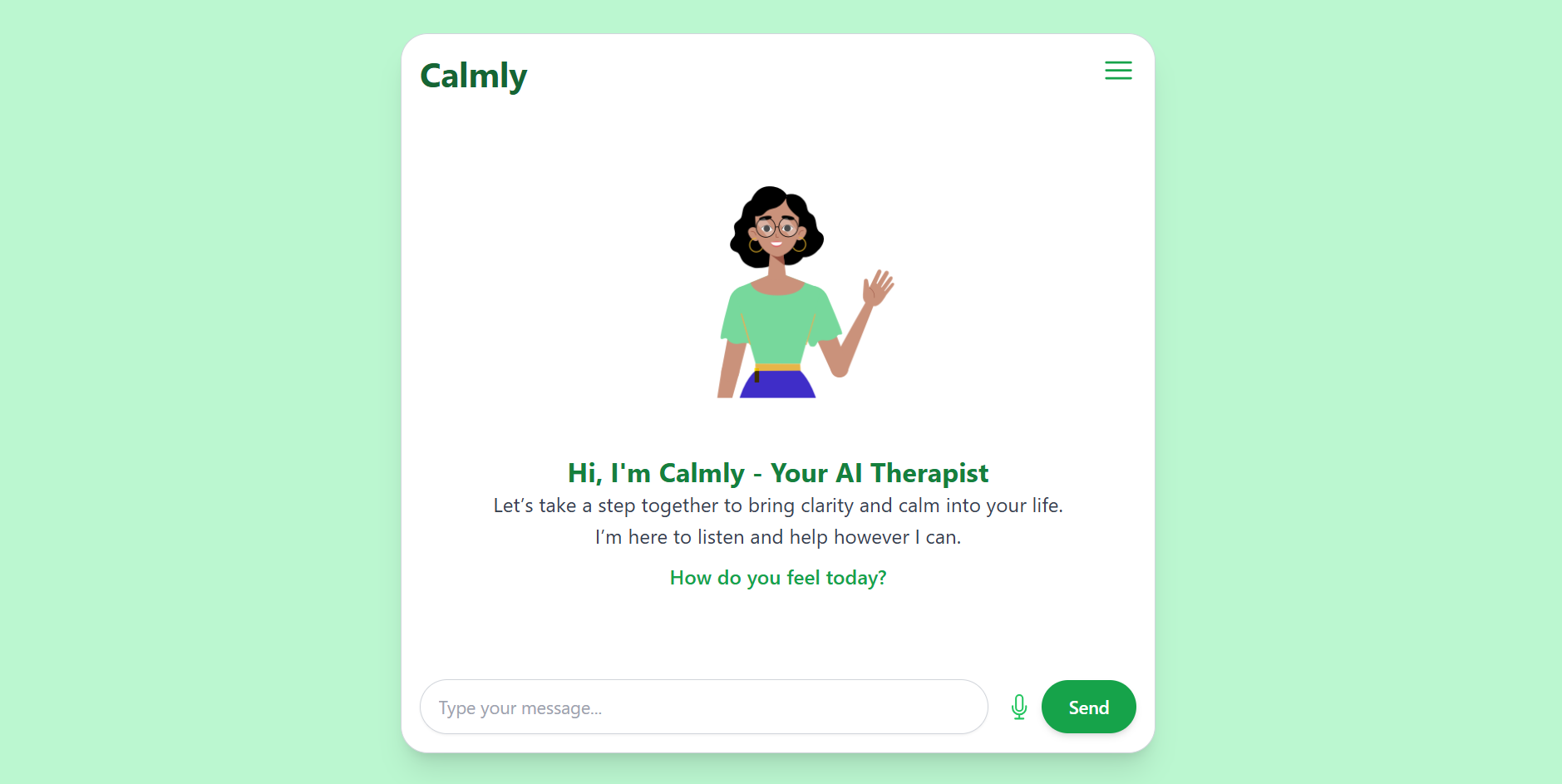Calmly AI - Mental Health Chatbot | Devpost