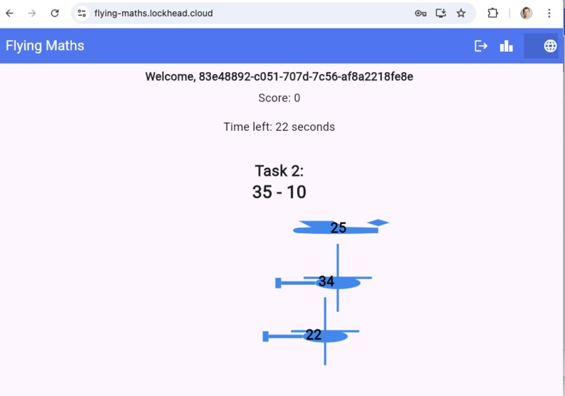 Flying Maths – screenshot 1