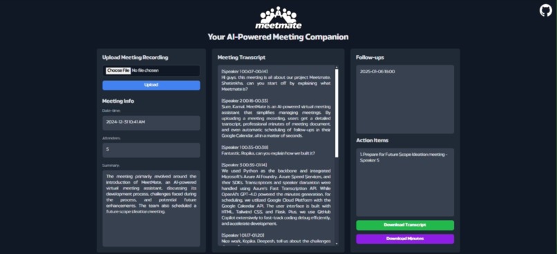 MeetMate: AI-powered virtual meeting assistant – screenshot 7