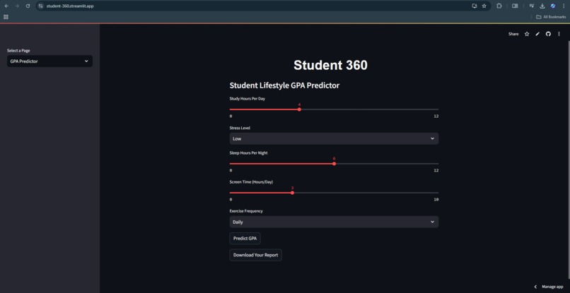 Student 360– A Student Lifestyle Optimizer – screenshot 3