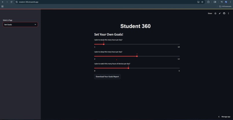 Student 360– A Student Lifestyle Optimizer – screenshot 2