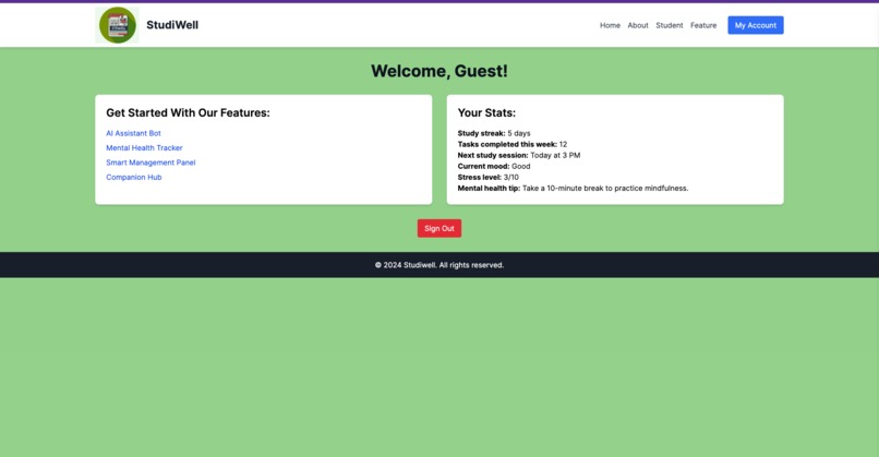 StudiWell – screenshot 2