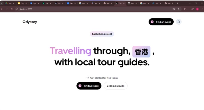 Odyssey: HK Travel App  – screenshot 1