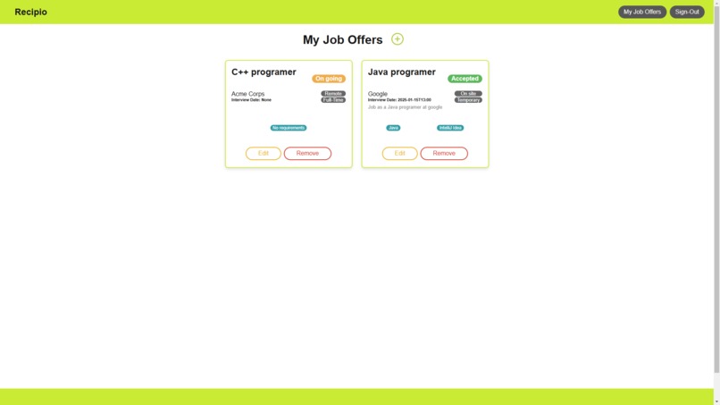 Recipio – screenshot 1