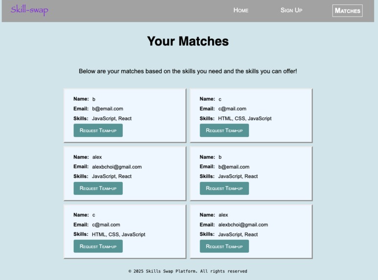 Skill Swap – screenshot 3