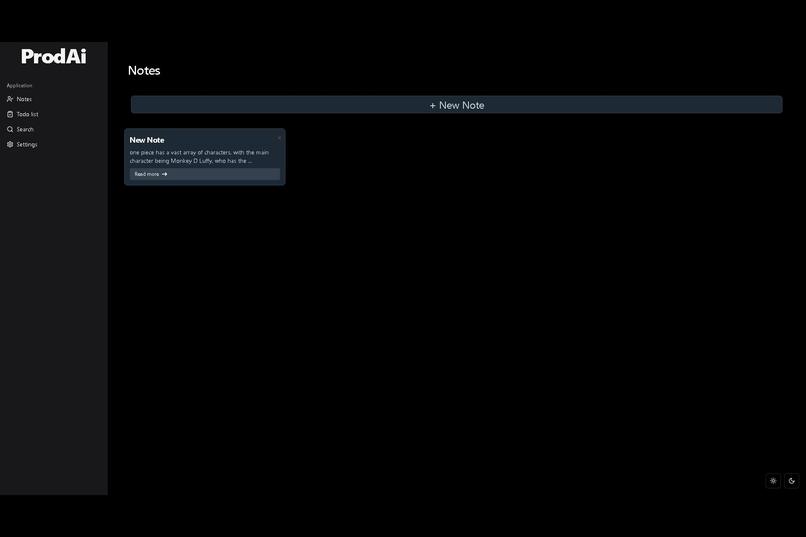 ProdAI – screenshot 2
