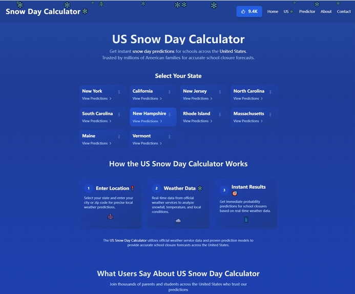 Snow Day Calculator – screenshot 3