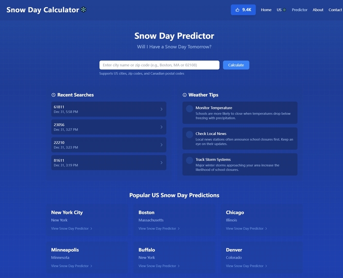 Snow Day Calculator – screenshot 4