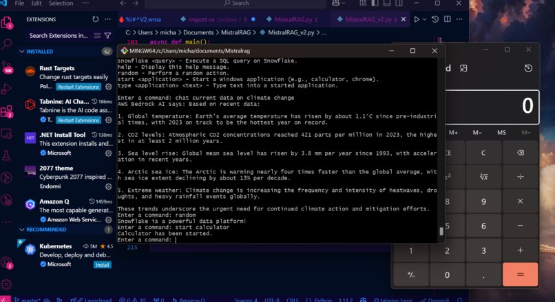 NeuraMist :  MistralRAG AI-Agent and Snowflake Nexus – screenshot 12