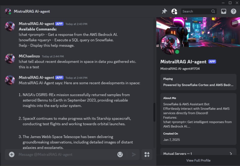NeuraMist :  MistralRAG AI-Agent and Snowflake Nexus – screenshot 10