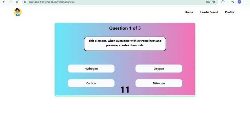 quiz-app – screenshot 1