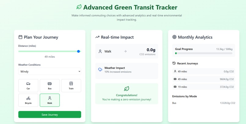 Advanced Green Transit Tracker – screenshot 2