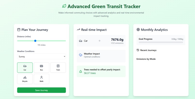 Advanced Green Transit Tracker – screenshot 1