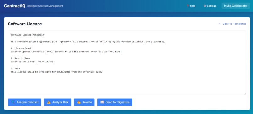 ContractIQ – screenshot 2