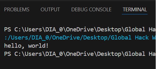 Hello World! – screenshot 1