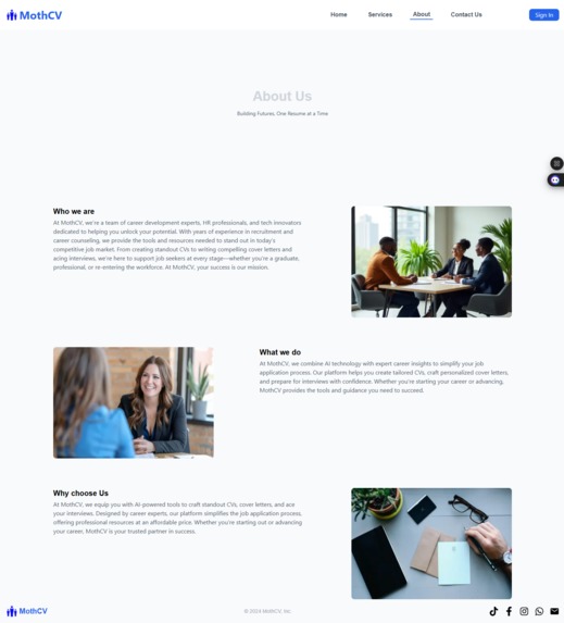 Moth CV – screenshot 11