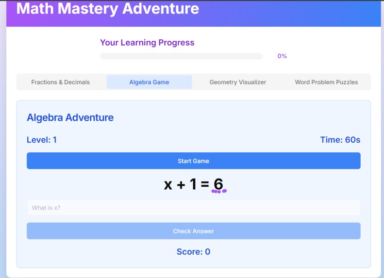 Math Mastery Adventure – screenshot 2