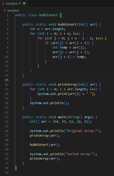 bubble.sort – screenshot 1
