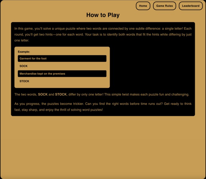 Two words, One Letter Apart – screenshot 2