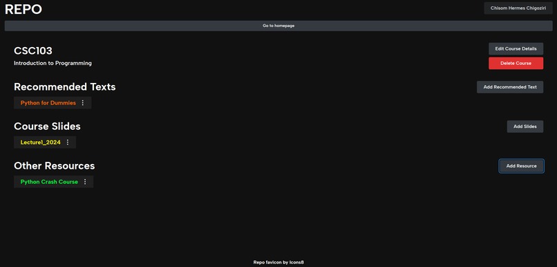 Repo – screenshot 2