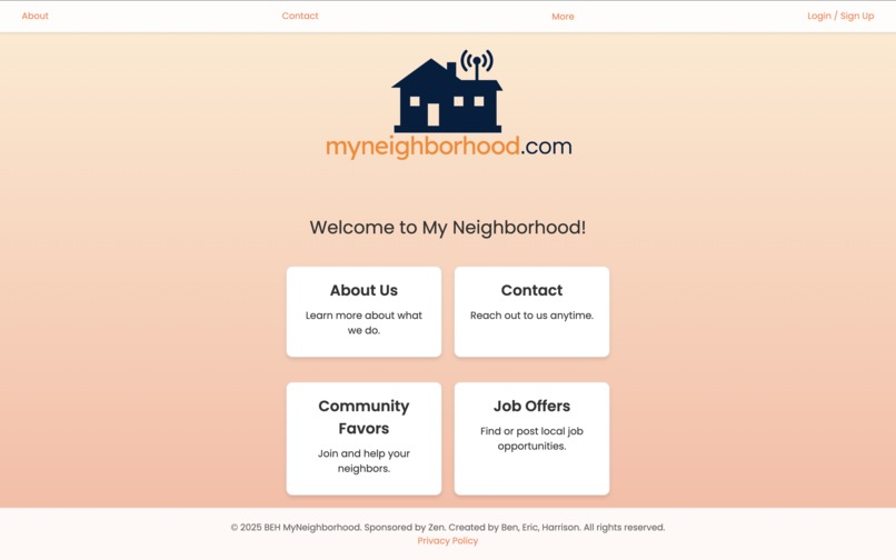 MyNeighborhood – screenshot 1