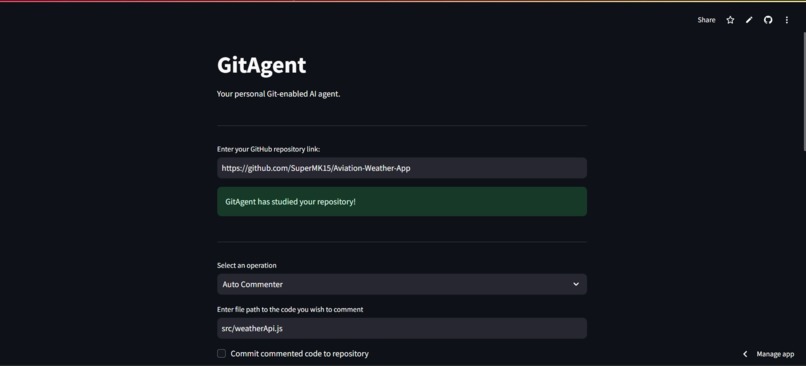 GitAgent – screenshot 3
