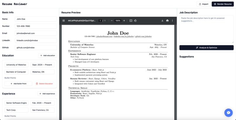 Resume Reviewer – screenshot 2