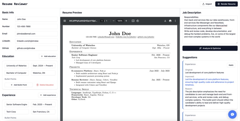 Resume Reviewer – screenshot 3