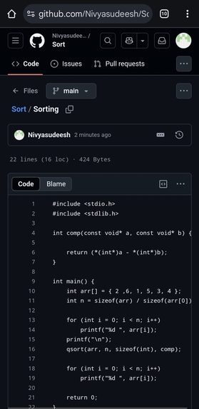 Sort – screenshot 1