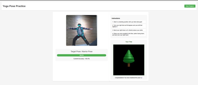 Grow Your Flow: Learn Yoga with ML  – screenshot 2