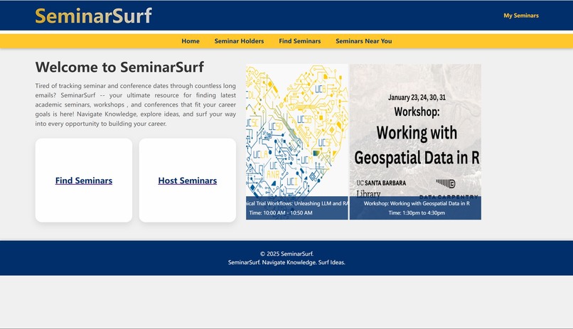 SeminarSurf – screenshot 1