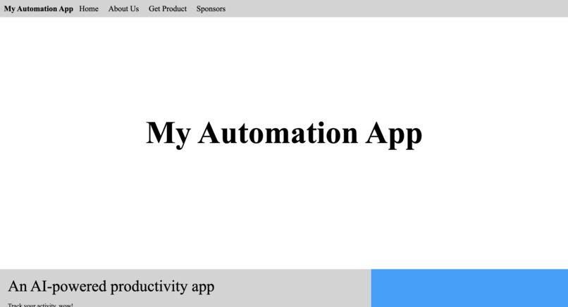 My Automation App – screenshot 1