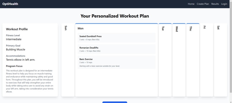 OptiHealth – screenshot 3