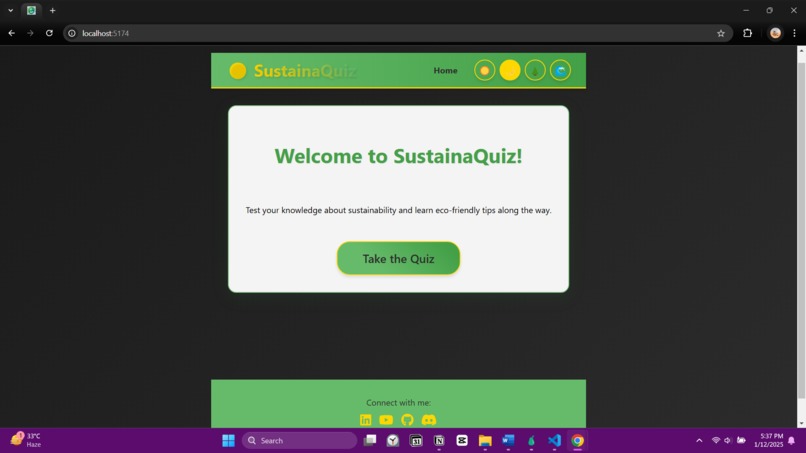 SustainaQuiz – screenshot 1