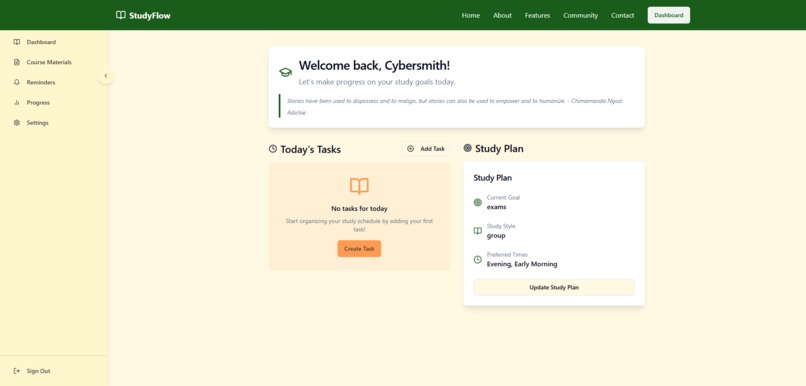 StudyFlow – screenshot 2
