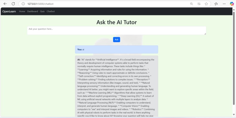 OpenLearn – screenshot 3