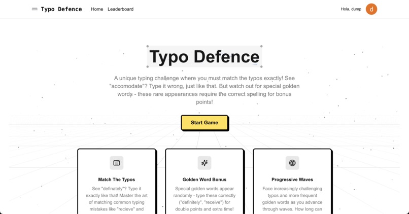 Typo Defence – screenshot 1