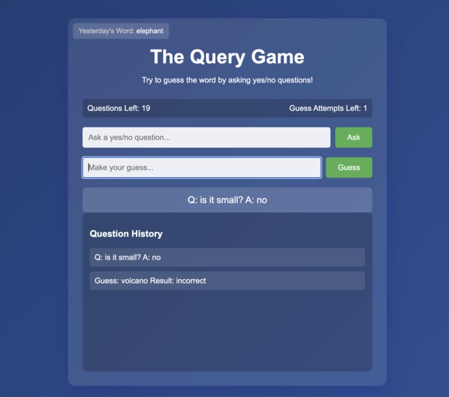 The Query Game – screenshot 1