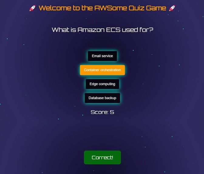 AWSome Quiz Game – screenshot 2
