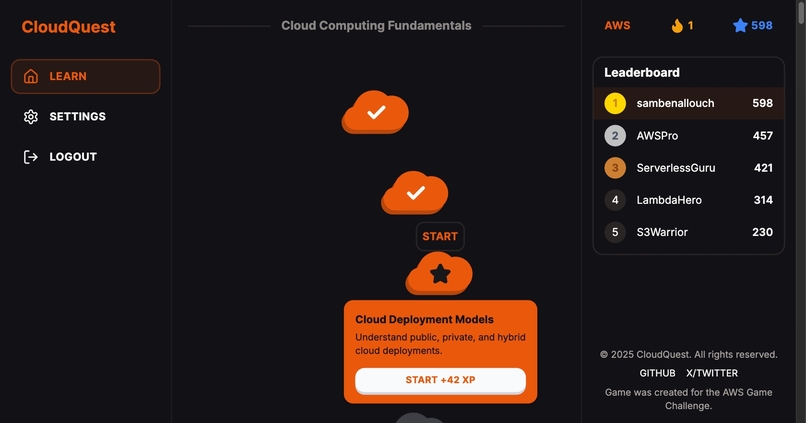 CloudQuest – screenshot 1