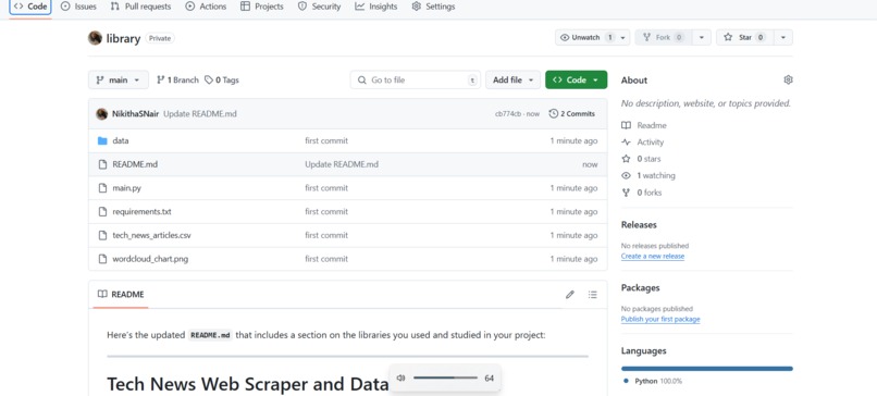 Libraries – screenshot 1