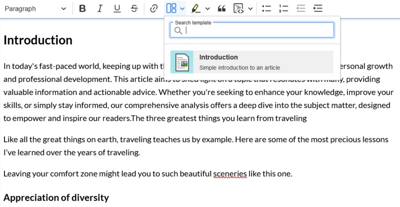 CKEditor Challenge 4 – screenshot 1