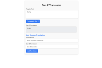GenZ Translator | Devpost