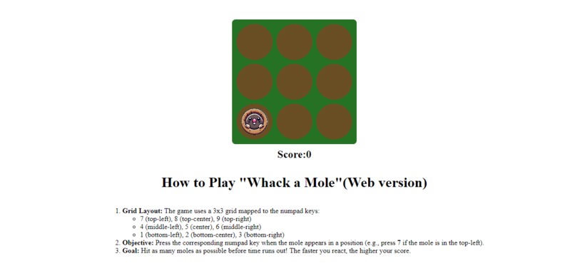 Whack a mole – screenshot 1